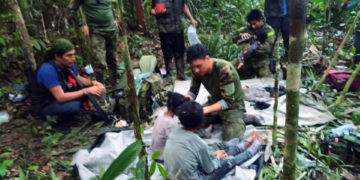 La recuperación de los cuatro menores rescatados en la selva colombiana sigue «positiva»