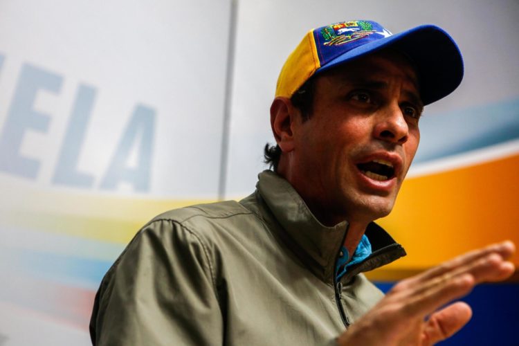 El gobernador del estado Miranda, Henrique Capriles, en una fotografía de archivo.. EFE/Cristián Hernández