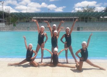 Siete niñas trujillanas viajaron a competir en Nacional de Natación Artística