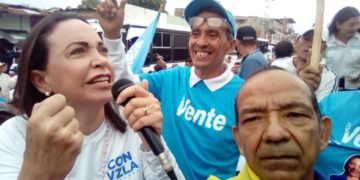 María Corina a paso de heroína en municipio Pampán