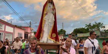 Virgen de la Paz y reliquia de la Coromoto visitaron a las Mesetas de Chimpire