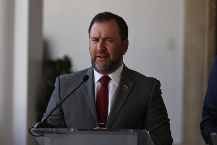 El ministro de Asuntos Exteriores de Venezuela, Yván Gil Pinto, en una fotografía de archivo. EFE/ Miguel Gutiérrez