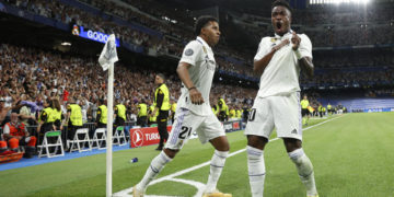 Vinícius cambia al dorsal ‘7’, Rodrygo al ’11’ y Fran García el ’20’
