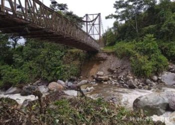 Comunidad teme el colapso de puente en Boconó por las lluvias