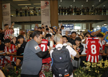 El Atlético de Madrid ya está en Seúl tras más de 12 horas de vuelo