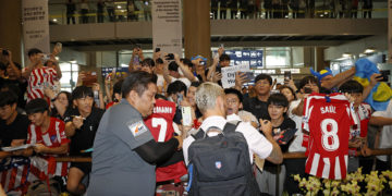 El Atlético de Madrid ya está en Seúl tras más de 12 horas de vuelo