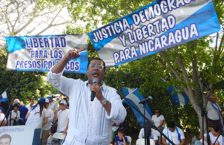 El dirigente opositor nicaragüense Félix Maradiaga, en una fotografía de archivo. EFE/Leila Kassidi