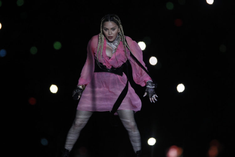 La cantante Madonna durante un concierto en Colombia. EFE/Luis Eduardo Noriega A.
