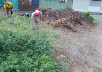 Operativo de limpieza en calles y lugares públicos de Sucre
