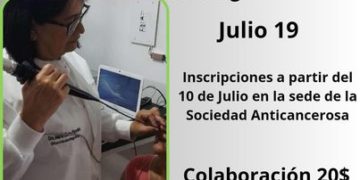Sociedad Anticancerosa de Boconó trae jornada de despistaje de cáncer de laringe