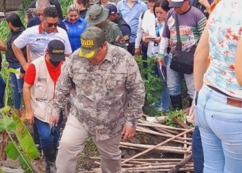Autoridades visitan al Pie del Portachuelo afectado por las lluvias en Boconó