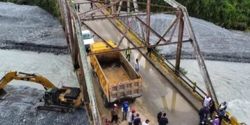 Restablecido paso por el puente de La Cavita y pronto dragado del Río Boconó