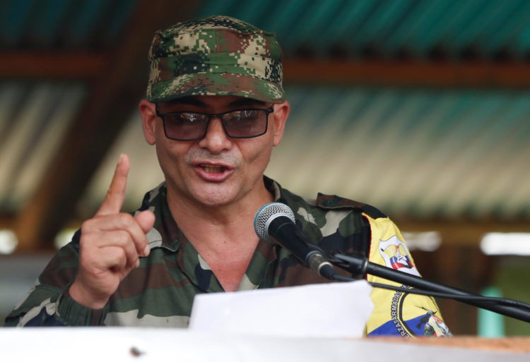 Néstor Gregorio Vera Fernández, alias "Iván Mordisco", máximo cabecilla del Estado Mayor Central (EMC), principal disidencia de las FARC, en una fotografía de archivo. EFE/Ernesto Guzmán