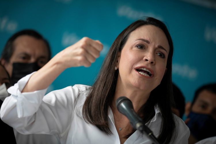 La opositora venezolana María Corina Machado, en una fotografía de archivo. EFE/Rayner Peña R.