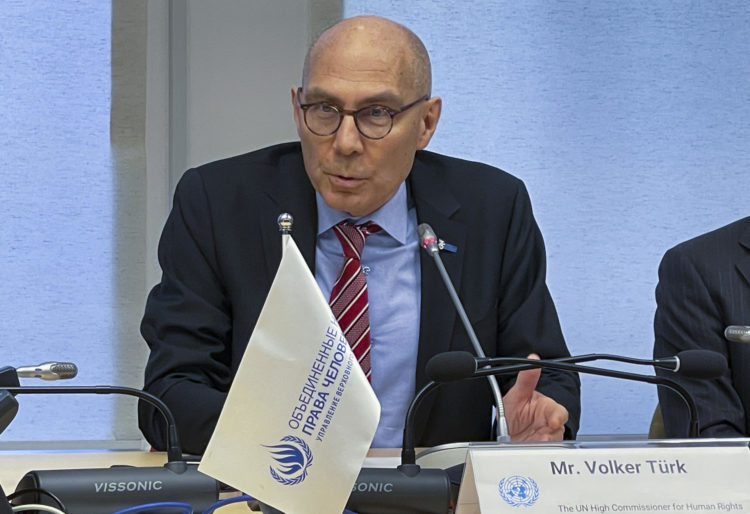 El alto comisionado de la ONU para los derechos humanos, el austríaco Volker Türk, en una fotografía de archivo. EFE/Kulpash Konyrova