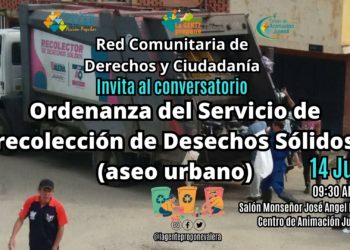 Invitan a conversatorio sobre Ordenanza de Servicio de recolección de desechos sólidos en Valera