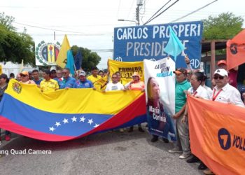 Caminata de la Unidad realizaron opositores en el Municipio Miranda