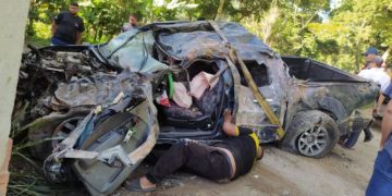 Dos muertos y dos lesionados es el saldo del fatal accidente de tránsito en la vía a Mendoza