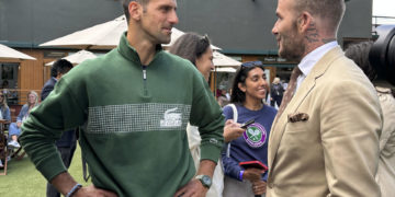 Djokovic y Beckham se encuentran en Wimbledon
