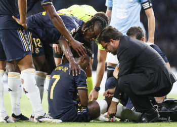 Vinícius sufre una rotura muscular y estará seis semanas de baja