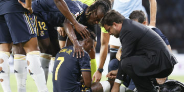 Vinícius sufre una rotura muscular y estará seis semanas de baja