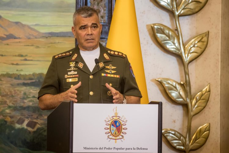 El ministro Defensa de Venezuela, Vladimir Padrino López, en una fotografía de archivo. EFE/Miguel Gutiérrez