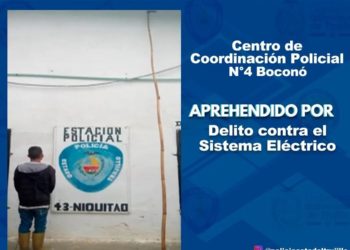 Por atentar contra la Ley Orgánica del Sistema y Servicio Eléctrico arrestan a un hombre en el municipio Boconó