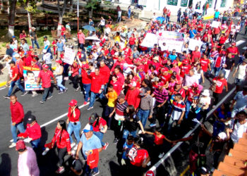 Gobernador Gerardo Márquez encabezó marcha por calles de Betijoque en apoyo al Gobierno Nacional