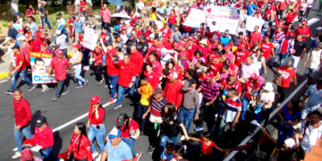 Gobernador Gerardo Márquez encabezó marcha por calles de Betijoque en apoyo al Gobierno Nacional