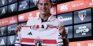 James Rodríguez presentado con el Sao Paulo: «Era un sueño poder jugar aquí en Brasil»