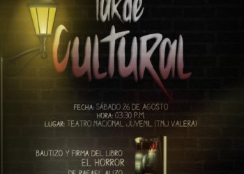 Tarde cultural: Bautizo y firma del libro «El Horror» del escritor Rafael Alizo en el TNJ Valera