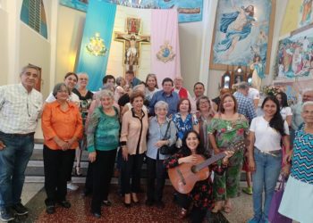 Reflexión sobre los 45 años del «Diario De Los Andes» luego de la misa en acción de gracias Iglesia Maria auxiliadora. Valera | Por: Thais Huz