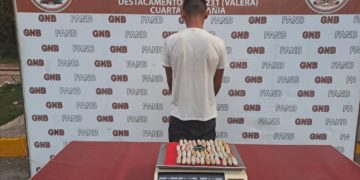 GNB Trujillo detiene a ciudadano con 48 dediles de cocaína