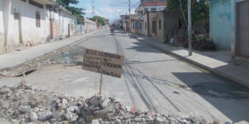 Emergencia Sanitaria en Calle Comercio de Sabana de Mendoza