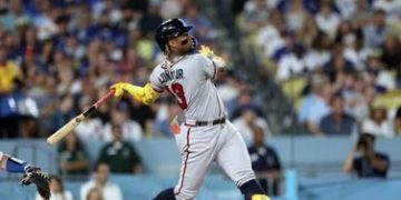Ronald Acuña Jr desatado con su tercer juego seguido con jonrón conduce a los Bravos al triunfo ante Dodgers