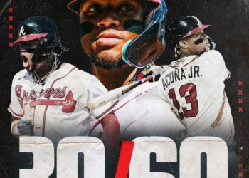 Ronald Acuña hace historia: primer pelotero en la historia de la MLB con 30 jonrones y 60 bases robadas