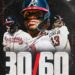 Ronald Acuña hace historia: primer pelotero en la historia de la MLB con 30 jonrones y 60 bases robadas