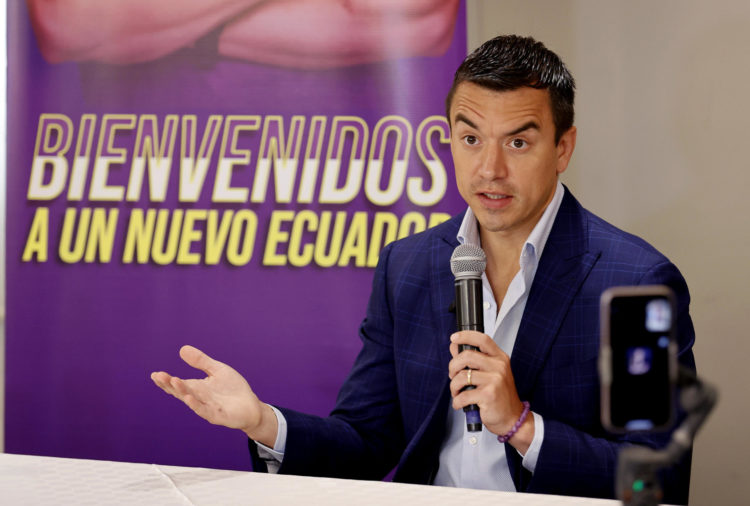 Daniel Noboa, candidato presidencial de Ecuador, en una fotografía de archivo. EFE/ Mauricio Dueñas Castañeda