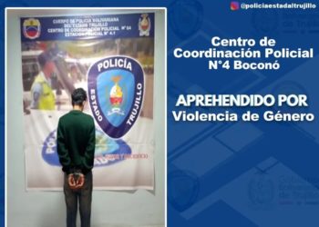 Arrestan en Boconó a un hombre por violencia de género