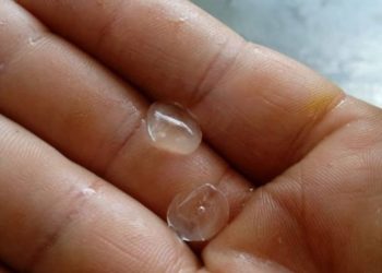 Cayó granizo en Boconó