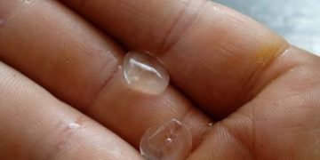 Cayó granizo en Boconó