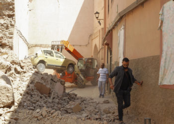 Los habitantes de la destrozada judería de Marrakech, obligados a dormir en la calle
