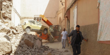 Los habitantes de la destrozada judería de Marrakech, obligados a dormir en la calle
