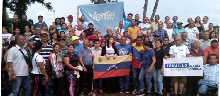 El equipo político-organizativo-electoral y comando de campaña con María Corina Machado del municipio  Motatán. (Fotos Cortesía Vente Venezuela)