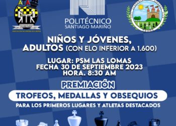 Arranca el XI Torneo de Ajedrez Copa Santiago Mariño