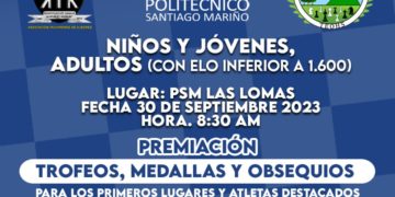 Arranca el XI Torneo de Ajedrez Copa Santiago Mariño