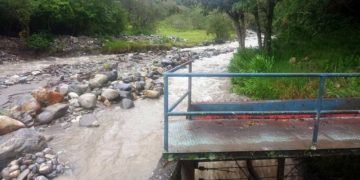 Crecida del río Mucujún afectó la planta Enrique Bourgoin