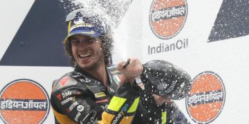 Bezzecchi, Acosta y Masiá cierran en lo más alto del podio la primera visita a la India