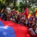 Chavistas se movilizan en regiones del país para respaldar a Maduro y rechazar el bloqueo