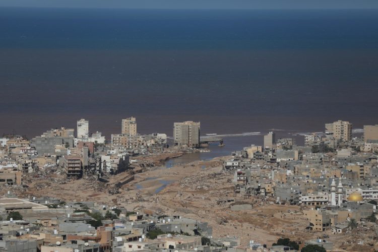 Vista general de Derna, la ciudad más afectada por el desastre. EFE/EPA/Mohamed Shalash